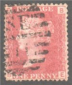 Great Britain Scott 33 Used Plate 78 - BE